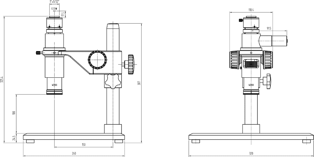 Model: SZ7chi, Dimensional Drawing
