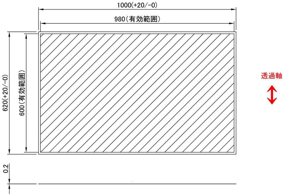 染料系偏光フィルム：図面